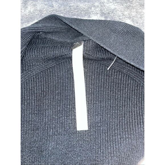 Lululemon Sweater Open Cardigan Women size 4 Merino Wool Blend Ribbed Long - Picture 3 of 5